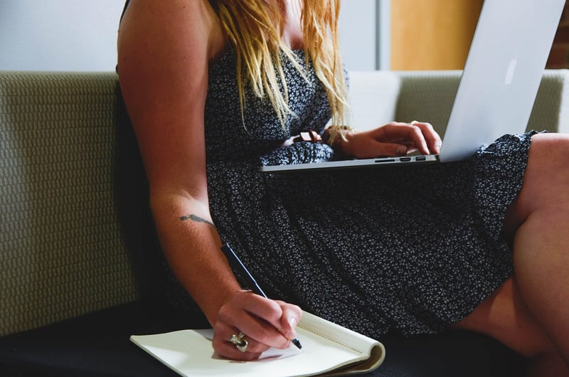 Freelancer Working on Laptop